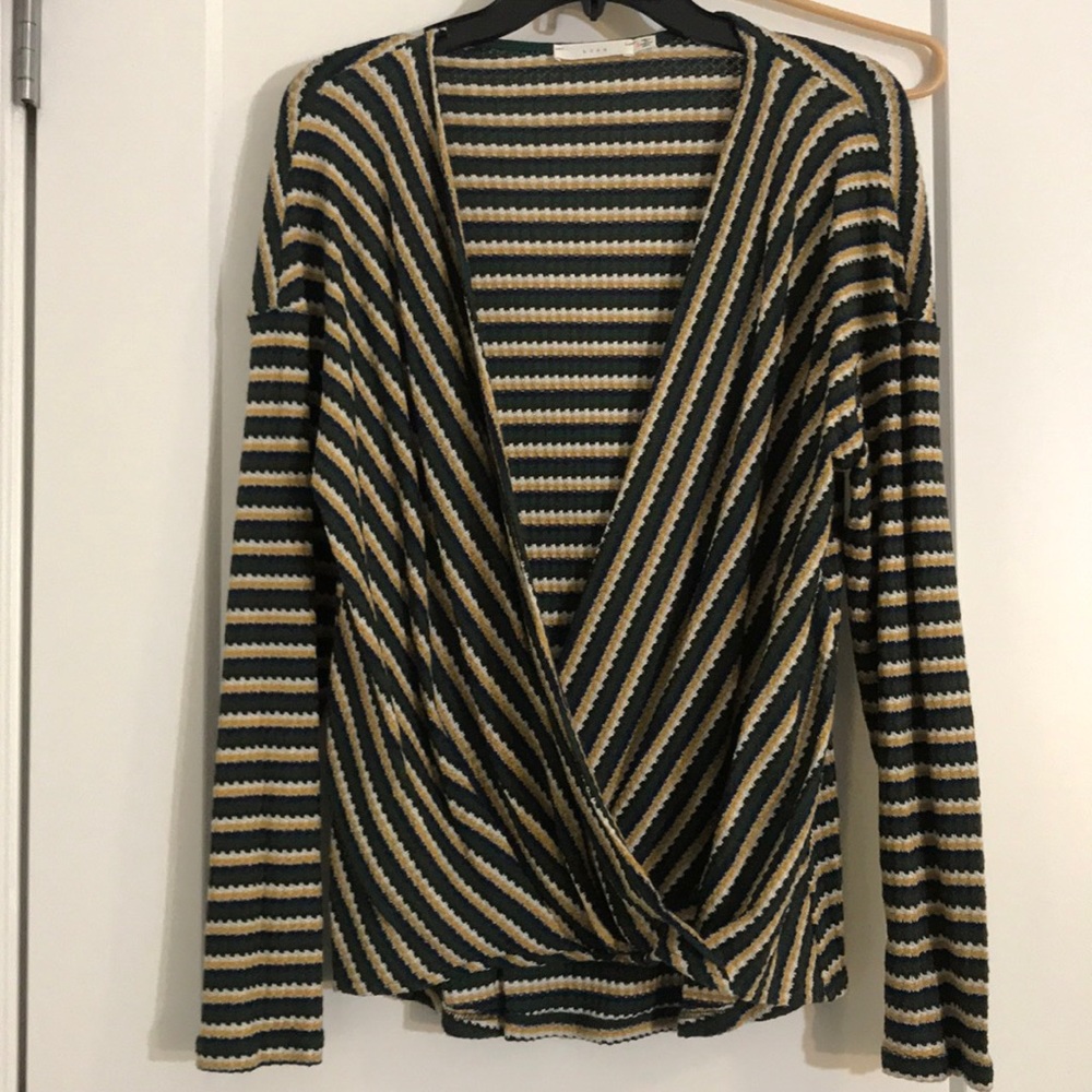 Deep V light weight crochet Lush sweater